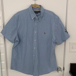 Polo Ralph Lauren Short Sleeve Oxford Shirt XL Classic Paris 2024 Olympics NBC